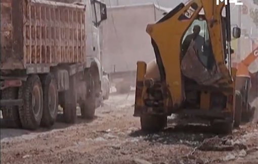 Thumbnail preview image for the video titled: Israeli raids destroyed infrastructure and living conditions in Nur Shams Camp