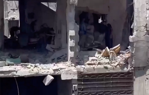 Thumbnail preview image for the video titled: Palestinians clean their destroyed homes in Gaza City