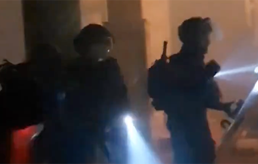 Thumbnail preview image for the video titled: Ramadan Raid of Al Asqa mosque by IDF soldiers