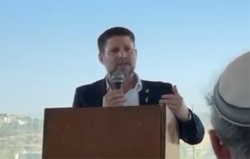 Thumbnail preview image for the video titled: Warmongering speech of B. Smotrich : "There is no way to restore security to the people of the north without a war that would destroy Hezbollah, reoccupy southern Lebanon"