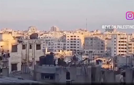 Thumbnail preview image for the video titled: Day 299 - Gunfire morning in Gaza City