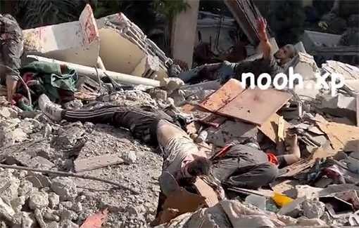 Thumbnail preview image for the video titled: Civil Defense members targeted during rescue