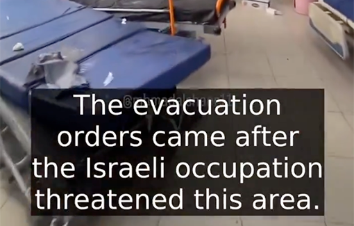 Thumbnail preview image for the video titled: Evacuation of Abu Yousef Annajar Hospital