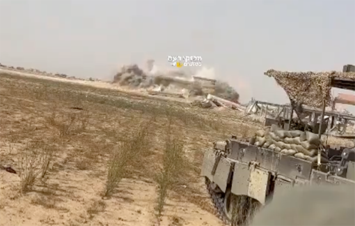 Thumbnail preview image for the video titled: IDF destroys few remaining structures of Yasser Arafat Airport in southern Gaza