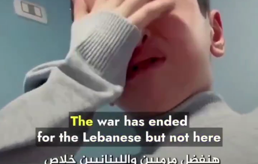 Thumbnail preview image for the video titled: Palestinian boy breaks down in tears after ceasefire in Lebanon, wishes to return home to Gaza