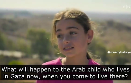 Thumbnail preview image for the video titled: "Arabs kids can just leave. This land is ours"