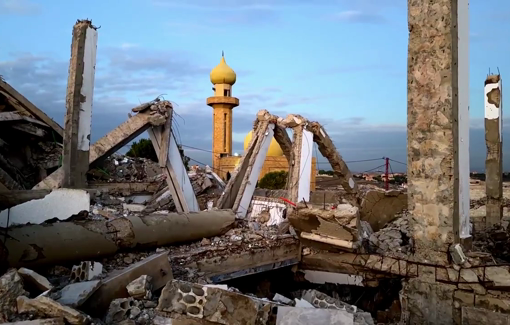 Thumbnail preview image for the video titled: In South Lebanon a church hosting paramedic crew was bombed and 15 health workers killed