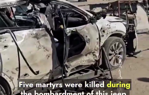 Thumbnail preview image for the video titled: Israeli strike targets WCK car, killing five people