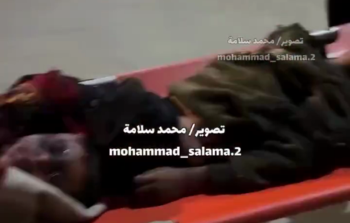 Thumbnail preview image for the video titled: Two children killed while asleep in their tent by an Israeli airstrike