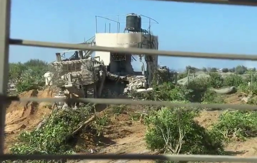 Thumbnail preview image for the video titled: IDF bulldozer demolishes Palestinian house in devastated agricultural field