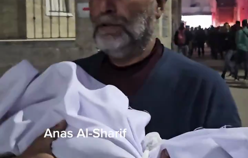 Thumbnail preview image for the video titled: 2-months-old baby killed by Israeli bombing of Al-Khour family house