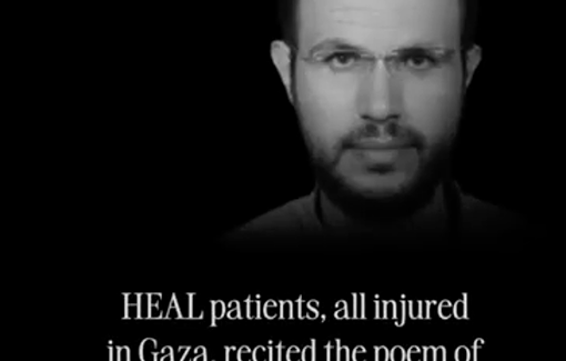 Thumbnail preview image for the video titled: Injured Gaza children recite Refaat Alareer's poem on the anniversary of his murder