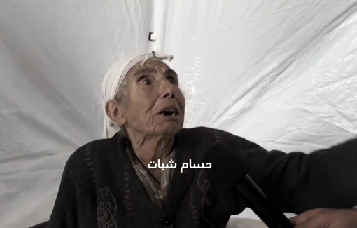 Thumbnail preview image for the video titled: Ailing displaced elderly finally got a tent after 4 days, but sleeps on rough floor