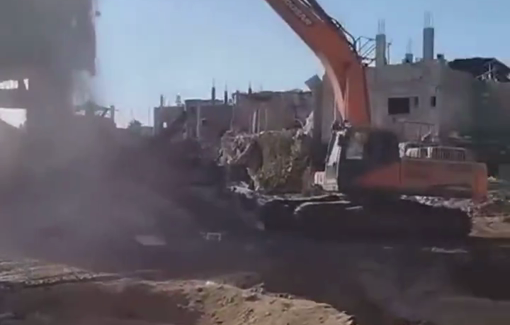 Thumbnail preview image for the video titled: “We continue to flatten Beit Lahia with heavy machinery, 8170, D9 bulldozers”