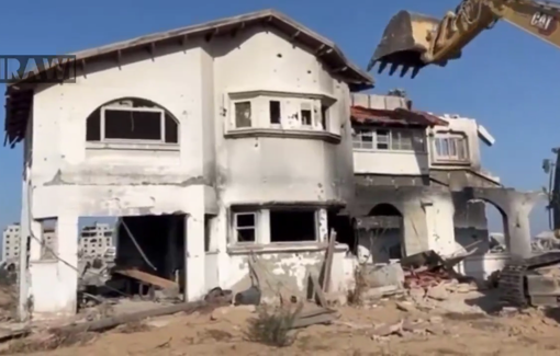 Thumbnail preview image for the video titled: Revenge demolition in Beit Lahia