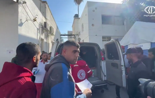 Thumbnail preview image for the video titled: Victims of Abu Shabak clinic bombing taken to hospital