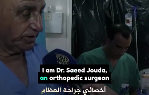 Thumbnail preview image for the video titled: Dr. Saeed Jouda's son speaks of his father's determination and murder