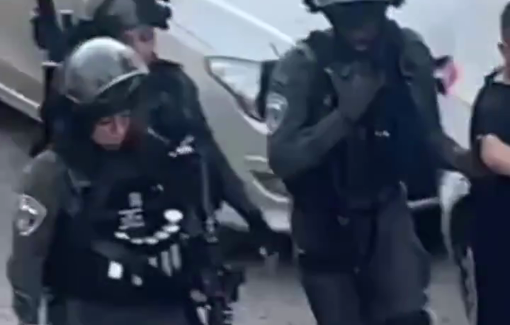 Thumbnail preview image for the video titled: Israeli forces arresting the child Adam Sharaf Zaytoun from Bi’er Ayoub (East Jerusalem)