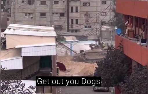 Thumbnail preview image for the video titled: IDF tanks surrounding population during the Nasser hospital siege