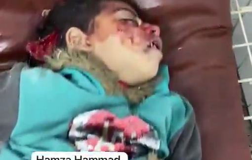 Thumbnail preview image for the video titled: Child killed while asleep in Israeli bombing of school in Gaza City