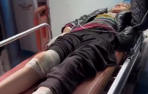 Thumbnail preview image for the video titled: Child injured as Israeli drone dropped a grenade on a school in Nuseirat