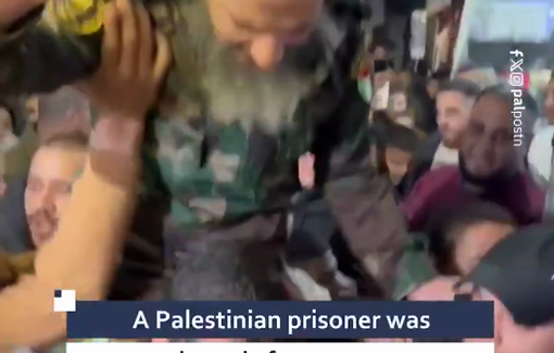 Thumbnail preview image for the video titled: Prisoner Saed Jabji released after 22 years in the Israeli detention center