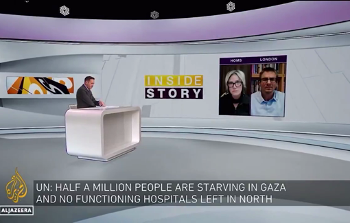 Thumbnail preview image for the video titled: A report from FEWS warning that famine is unfolding in northern Gaza wihdrawn under US-government pressure