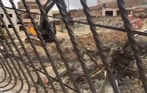 Thumbnail preview image for the video titled: Israeli forces demolishing a ground floor building in Shu’fat refugee camp in Jerusalem