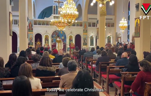 Thumbnail preview image for the video titled: Christmas with Father Issa Abu Saada, Pastor of the Catholic Church in Ramallah