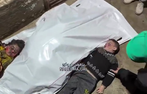 Thumbnail preview image for the video titled: Children among 9 killed in night Israeli bombing of the Abu Labda family