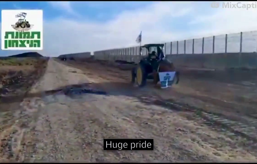 Thumbnail preview image for the video titled: Israeli settlers have started plowing fields inside Gaza Strip