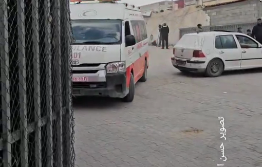 Thumbnail preview image for the video titled: Casualties from Israeli airstrike on a police station in Khan Younis