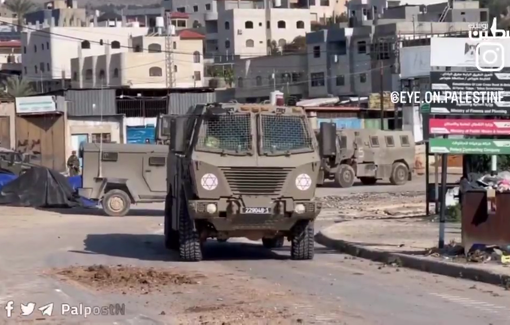 Thumbnail preview image for the video titled: Israeli forces invading of Al Far’aa refugee camp, southern Tubas