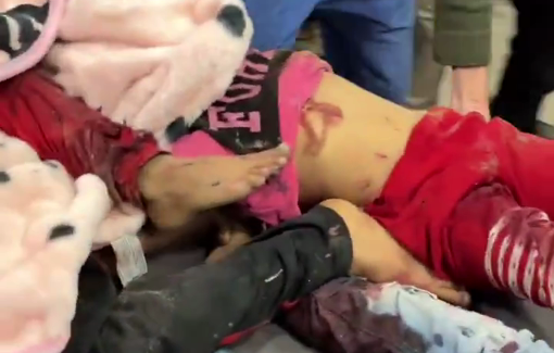 Thumbnail preview image for the video titled: Children killed in series of night Israeli airstrikes in Khan Younis