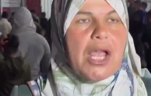 Thumbnail preview image for the video titled: Woman testimony : “Gaza will return better than ever. Gaza is within us”