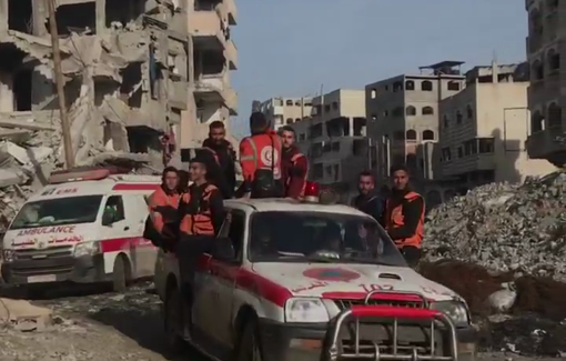 Thumbnail preview image for the video titled: Civil Defense crews return to North Gaza after 3 months of exile