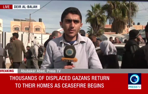 Thumbnail preview image for the video titled: Displaced Palestinian people start return to their homes as ceasefire begins