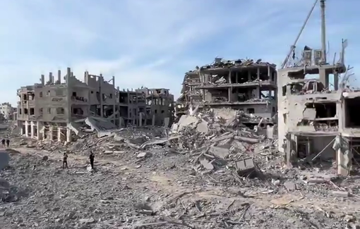 Thumbnail preview image for the video titled: Mass destruction of Beit Hanoun