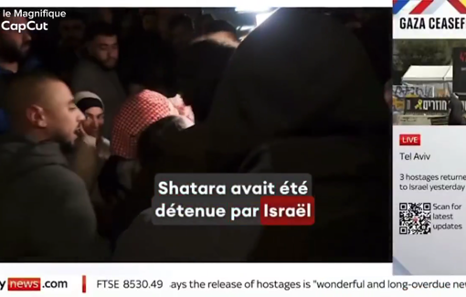 Thumbnail preview image for the video titled: Hadeel Shatara, a recently released Palestinian educator and economist, speaks to Sky News after being freed from Israeli detention