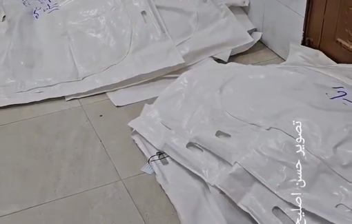 Thumbnail preview image for the video titled: About 50 more decomposed unidentified corpses retrieved from Rafah