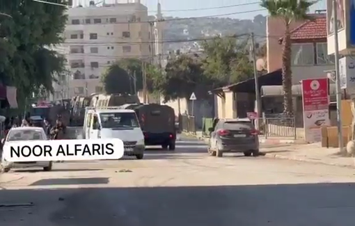 Thumbnail preview image for the video titled: Medical crews and health workers targeted by snipers during the Israeli raid in Jenin