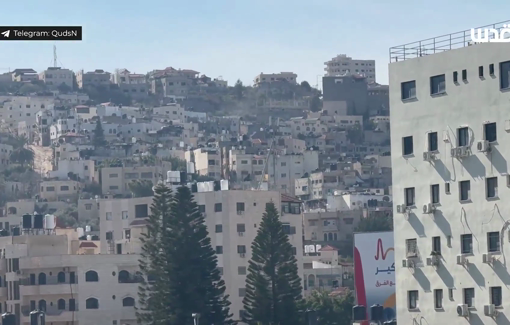 Thumbnail preview image for the video titled: Sounds of gunfire during the Israeli violent raid on Jenin