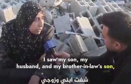 Thumbnail preview image for the video titled: Palestinian woman vows to stay on her land despite the massacre of her family