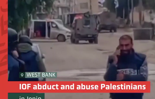 Thumbnail preview image for the video titled: Several Palestinians abducted in Jenin