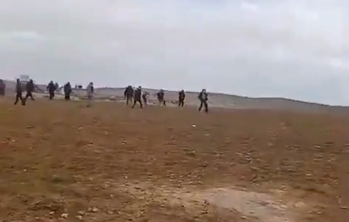 Thumbnail preview image for the video titled: Residents of Susiya defend themselves against a Israeli stellers pogrom