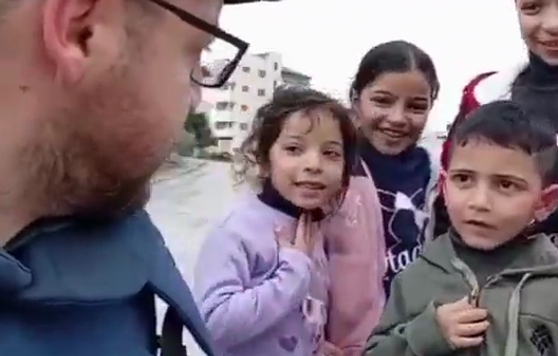 Thumbnail preview image for the video titled: Displaced Palestinian children from Jenin camp speak about the harsh life and journey of displacement