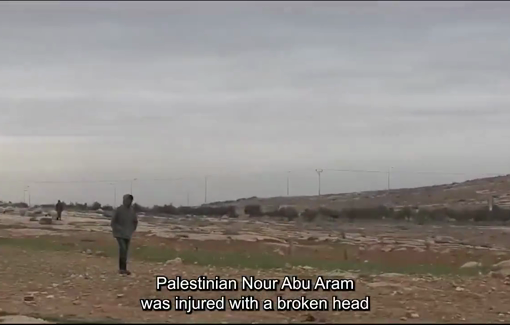 Thumbnail preview image for the video titled: Israeli settlers attacked a elderly farmer and seriously injured him