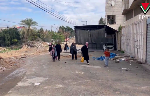 Thumbnail preview image for the video titled: A young girl recounts her experience as Israeli forces ordered civilians to flee the Jenin Refugee Camp