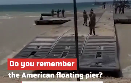 Thumbnail preview image for the video titled: Reporting 8 months after the U.S. floating pier