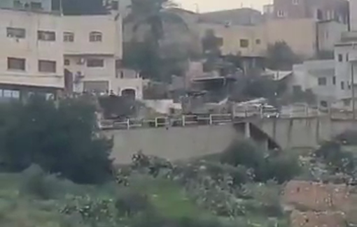 Thumbnail preview image for the video titled: Israeli snipers are shooting randomly around the gas station in Tammun (West Bank)